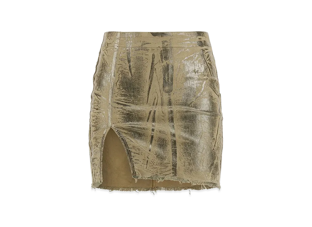 Rick Owens DRKSHDW Women's Minimal Mini Skirt "Beige"