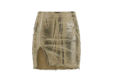 Rick Owens DRKSHDW Women's Minimal Mini Skirt "Beige"