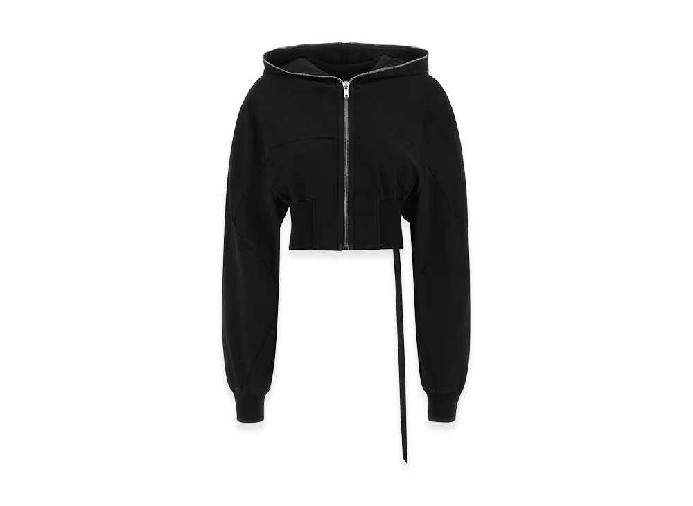 Rick Owens DRKSHDW Women's Collage Gimp Hoodie "Black"