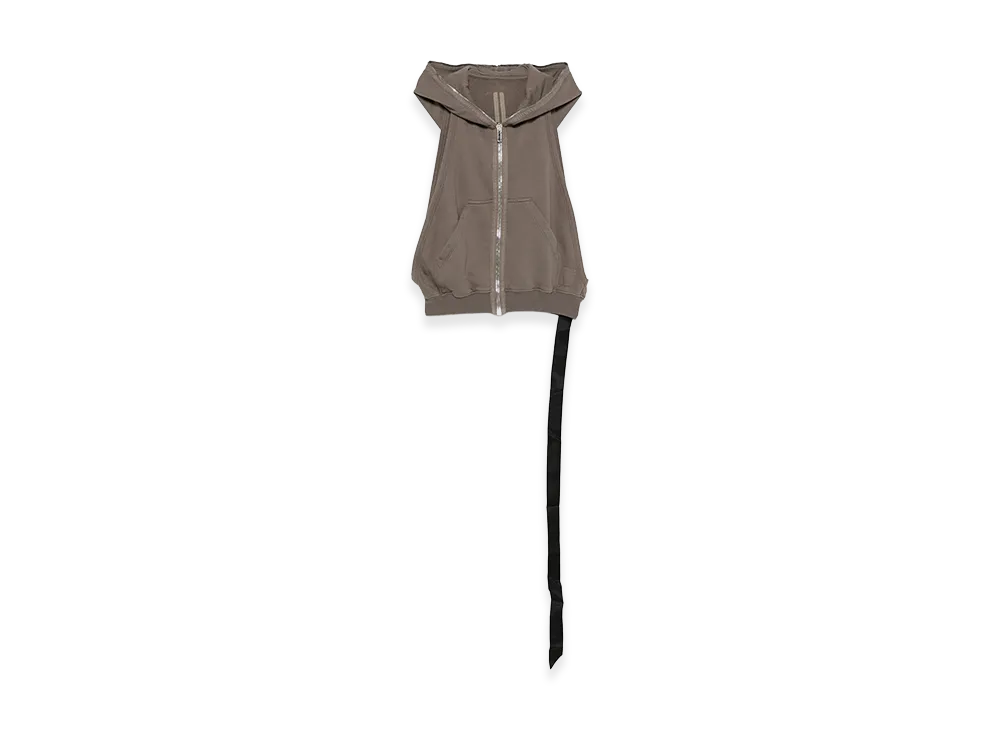 Rick Owens DRKSHDW Women's Sleeveless Hooded Vest "Taupe"