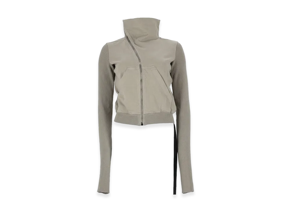 Rick Owens DRKSHDW Women's Felpa Mountain Con Zip Asimmetrica "Gray"