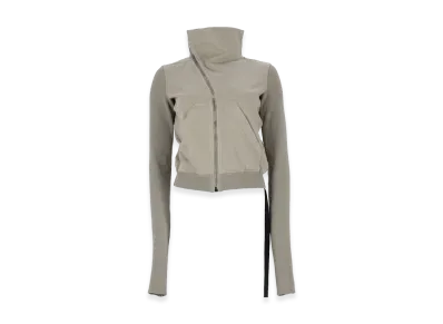 Rick Owens DRKSHDW Women's Felpa Mountain Con Zip Asimmetrica "Gray"