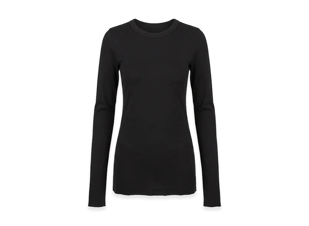Rick Owens DRKSHDW Women's Basic Long Sleeve T-Shirts "Black"