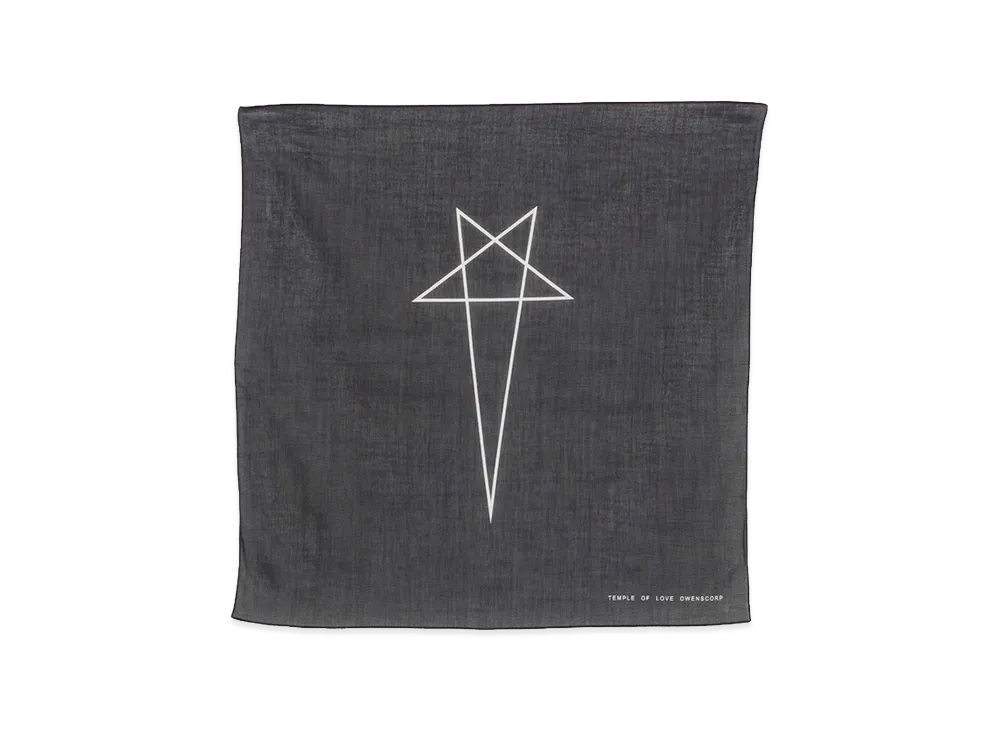 Rick Owens DRKSHDW Scarf "Black/Pearl"