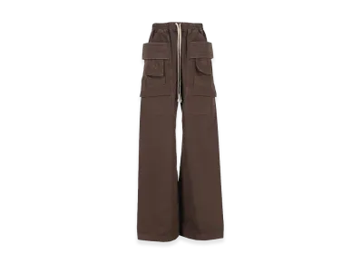 Rick Owens DRKSHDW Cotton Twill Cargo Pants "Brown"