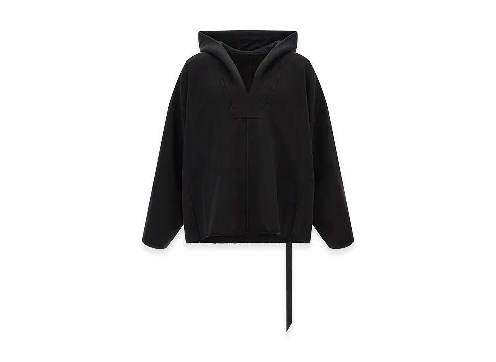 Rick Owens DRKSHDW L/S Kaftan Hip Hoodie "Black"