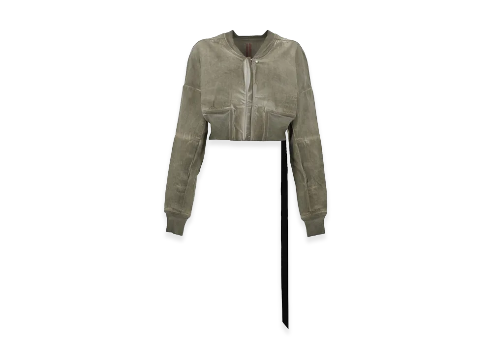 Rick Owens DRKSHDW Women's Denim Flight Bomber Jacket "Brown"