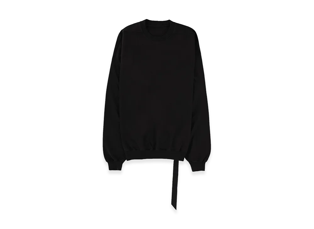Rick Owens DRKSHDW Felpa Hun Crewneck In Cotone "Black"