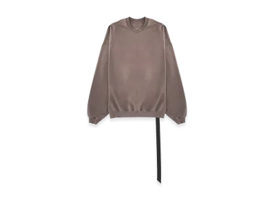 Rick Owens DRKSHDW Felpa Hun Crewneck In Cotone "Beige"