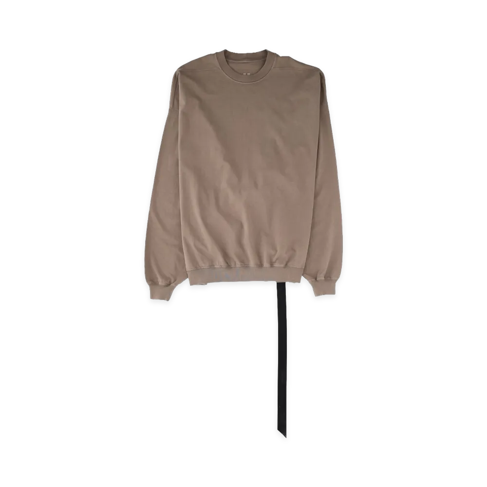 Rick Owens DRKSHDW T-Shirt In Cotone A Manica Lunga "Brown"