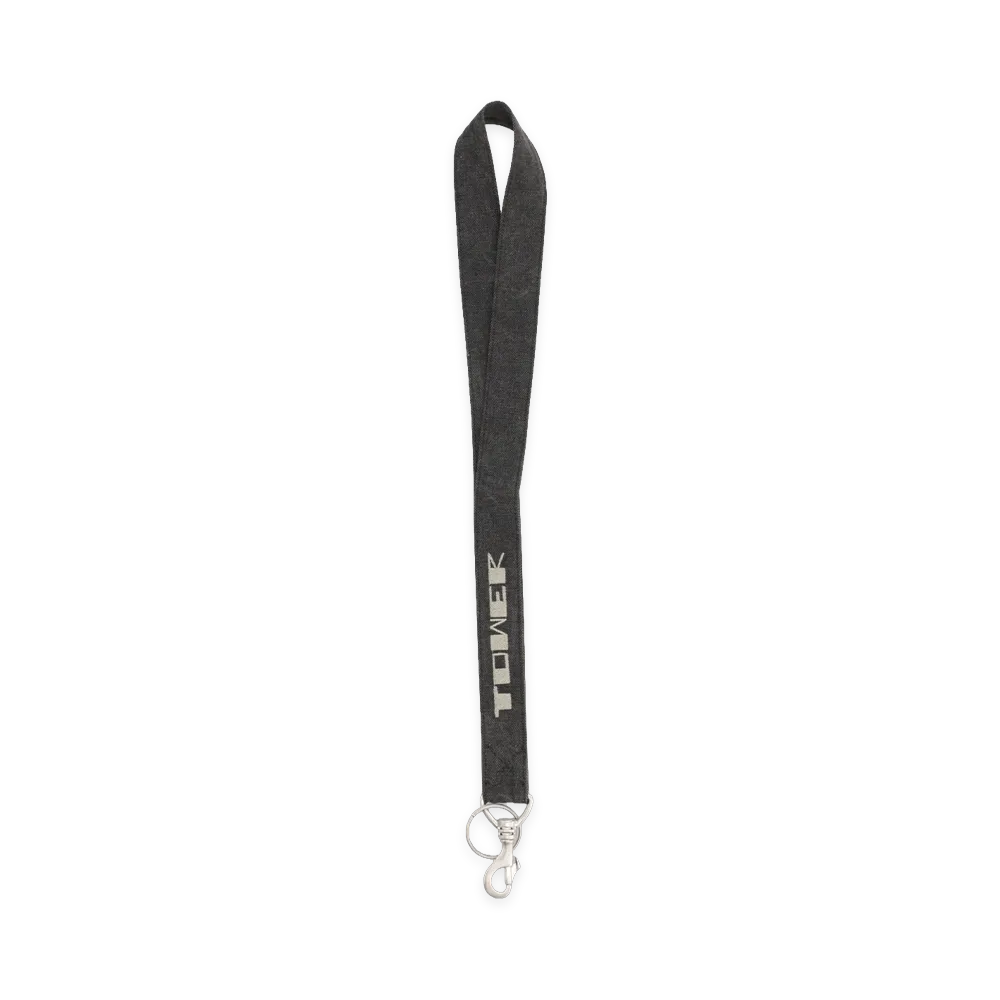Rick Owens DRKSHDW Tower Canvas Lanyard "Gray"
