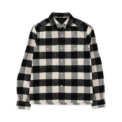 Rick Owens DRKSHDW Overshirt In Cotone "Black/White"