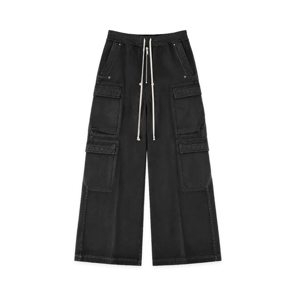 Rick Owens DRKSHDW Jeans Double Cargo Jumbo Belas "Black"