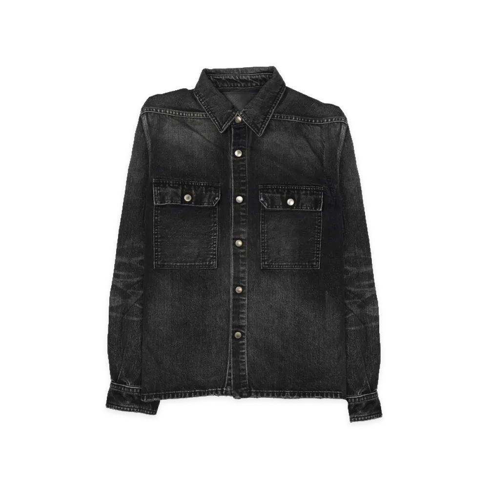 Rick Owens DRKSHDW Overshirt Cropped "Black"