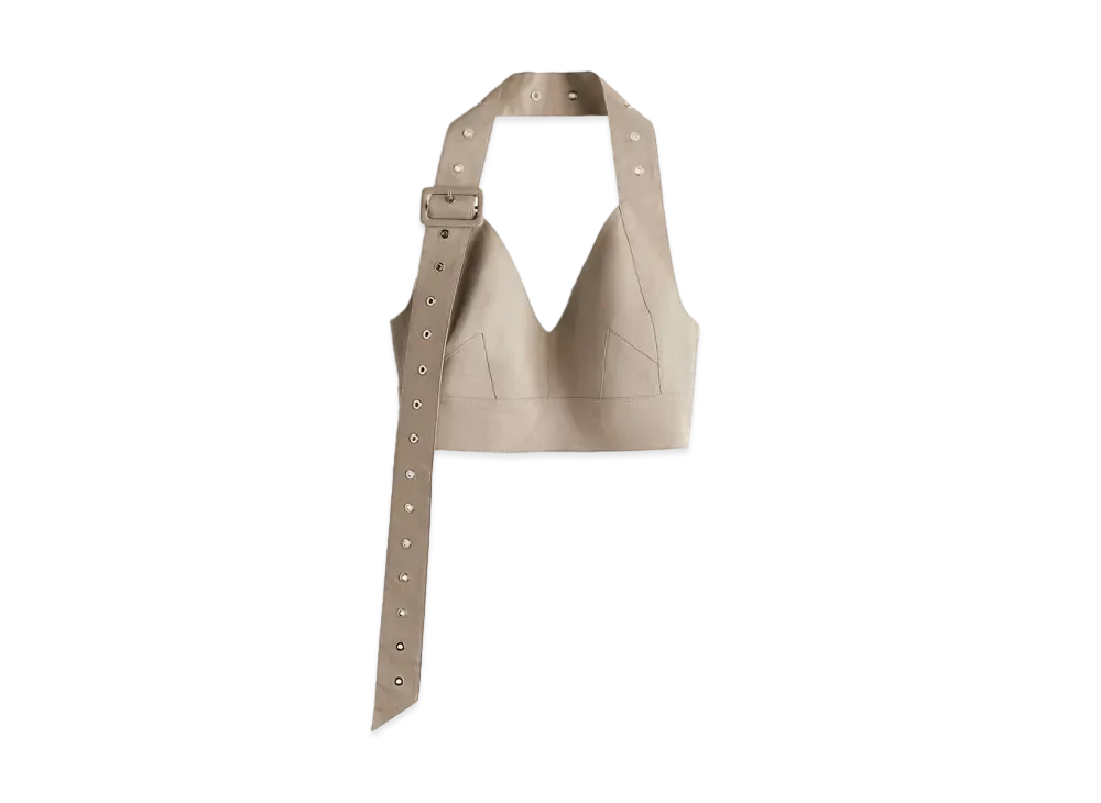 rokh x H&M Twill Bra Top "Greige"