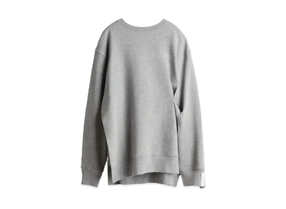 rokh x H&M Oversized Gathered Detail Sweat Top "Gray Melange"