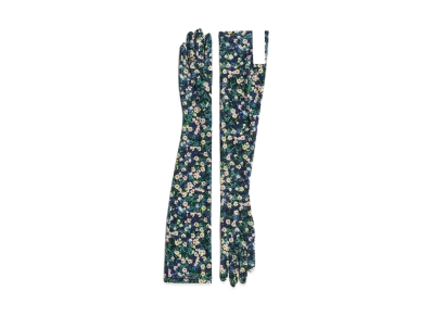 rokh x H&M Floral Print Long Gloves "Bright Blue/Floral"