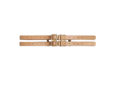 rokh x H&M Leather Double Waist Belt "Beige"