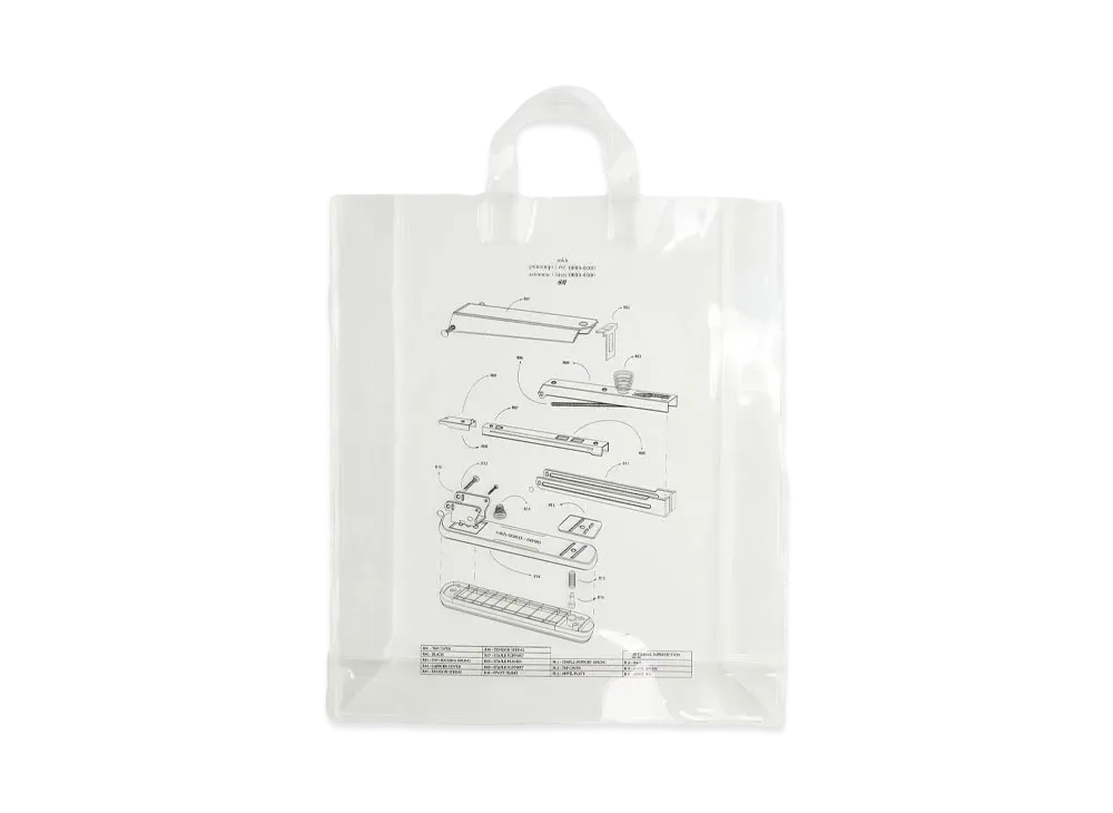 rokh x H&M Plastic Shopper "Transparent/Stapler"
