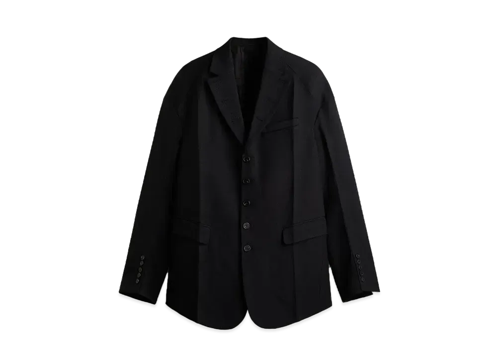 rokh x H&M Button-Detail Wool Blazer "Black"