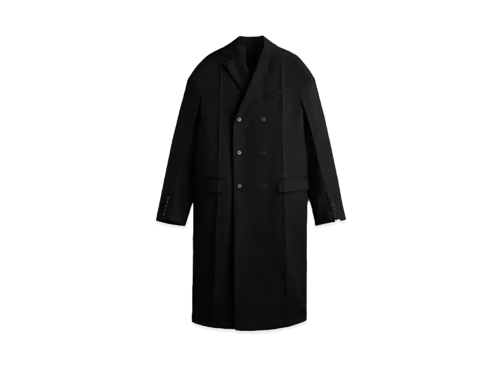 rokh x H&M Double Layer Wool Coat "Black"