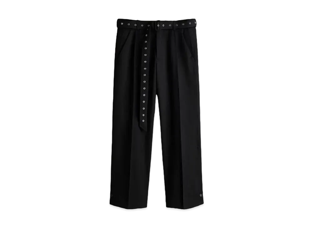 rokh x H&M Belted Wool Pants "Black"