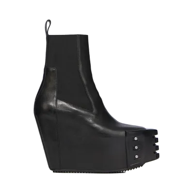 Rick Owens Women's Grilled Wedge Beatle "Black"