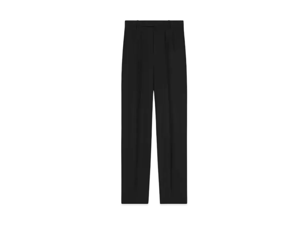 CELINE Men's Keith Pants in Wool and Mohair "Black"