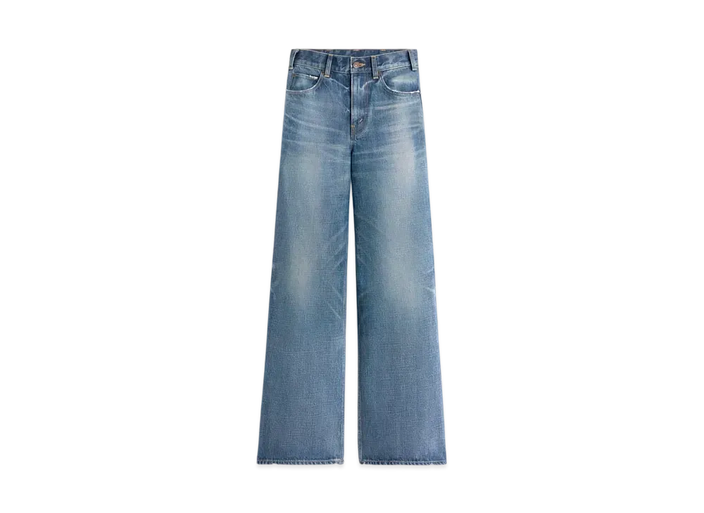 CELINE Flared Surf Jeans In Union Wash Denim "Union Wash"