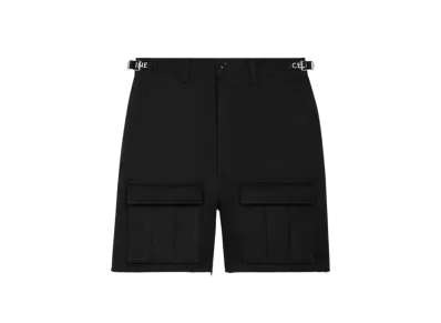 CELINE Men's Cargo Shorts in Cotton "Black"