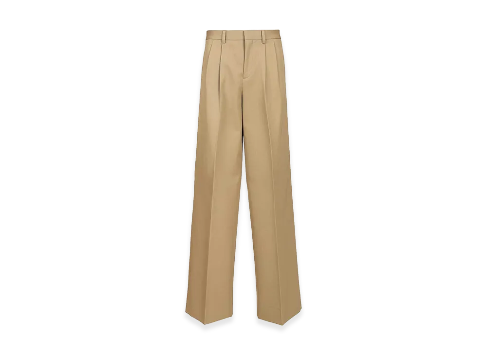 CELINE Women's Pleated Trousers "Beige"