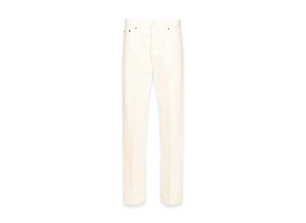 CELINE Look 5/60 - Boyfriend Jeans 001 Rigid Cotton Denim "White"