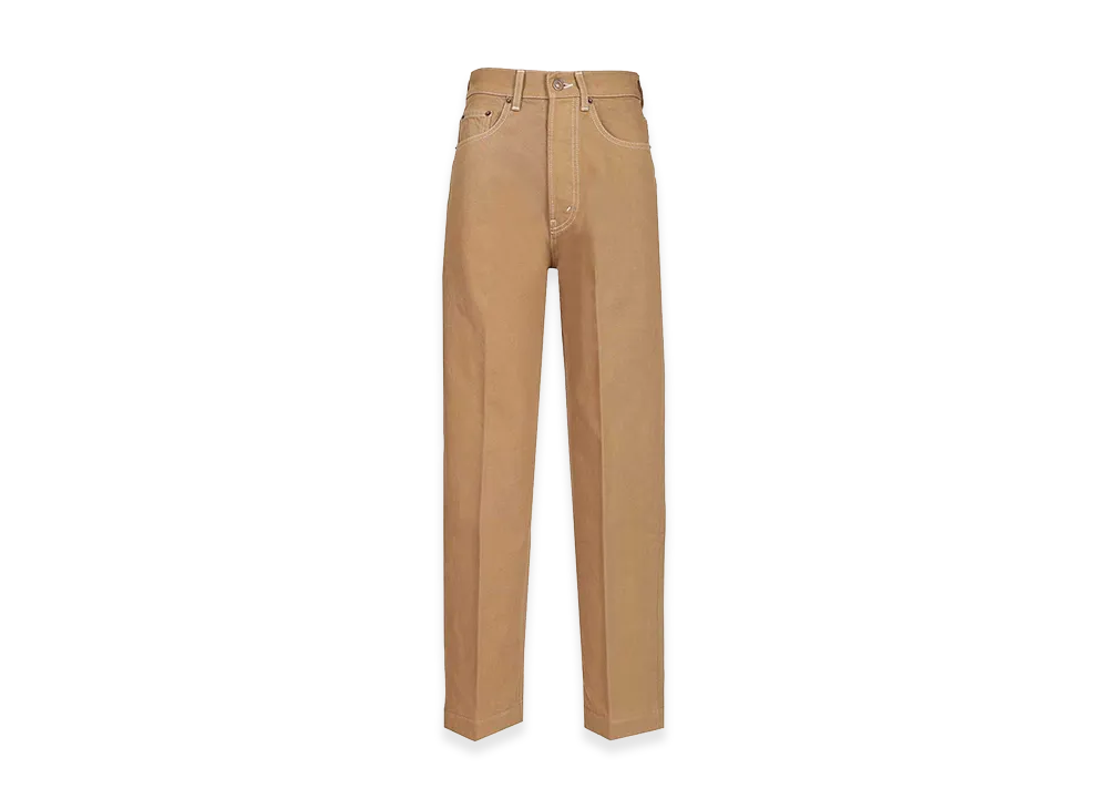 CELINE Women's Boyfriend Jeans Rigid Cotton Denim "Beige"