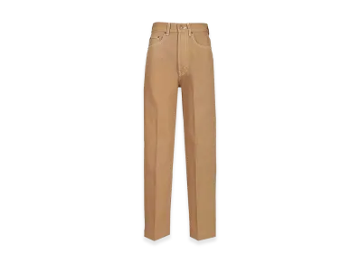 CELINE Women's Boyfriend Jeans Rigid Cotton Denim "Beige"