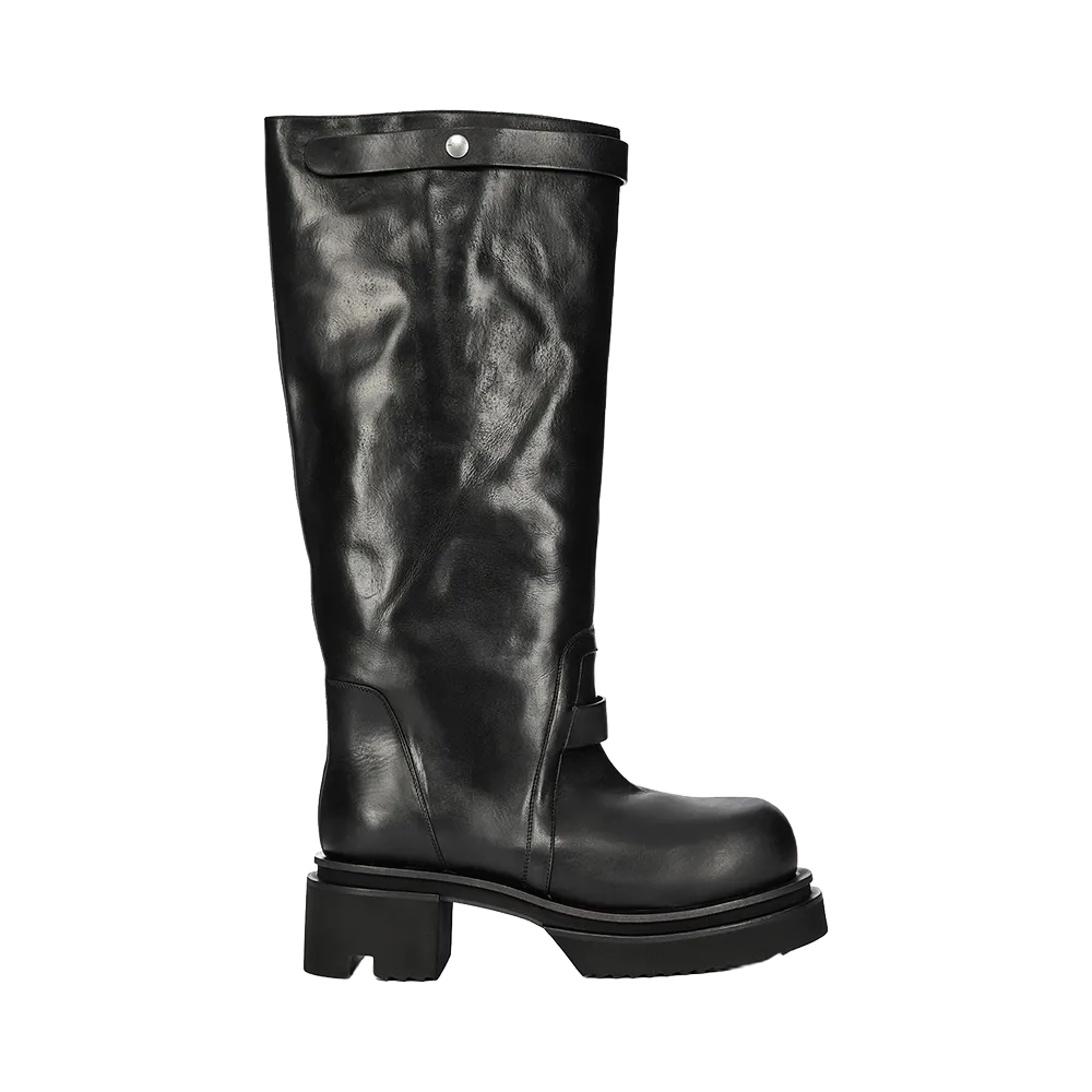 Rick Owens Naska Bogun Washed Calf Leather "Black"