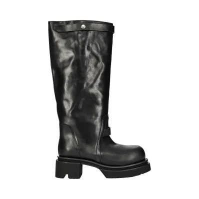 Rick Owens Naska Bogun Washed Calf Leather "Black"