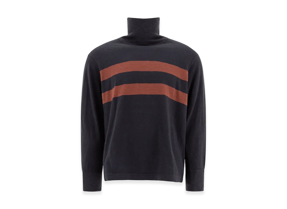 RRL Cotton Turtleneck Sweater "Blue"