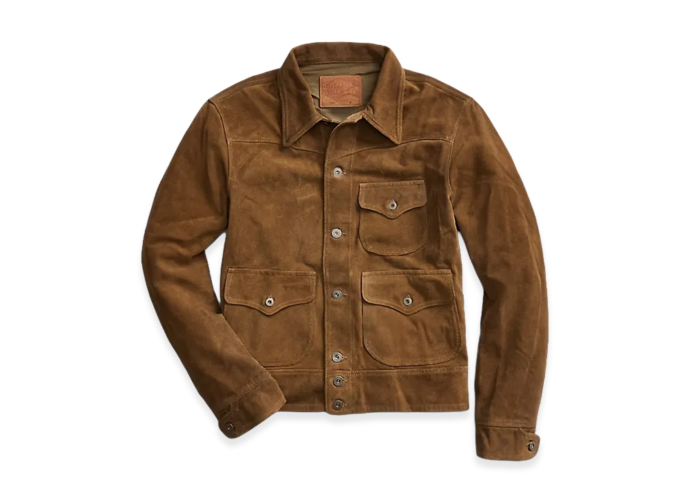 RRL Roughout Suede Jacket "Brown"