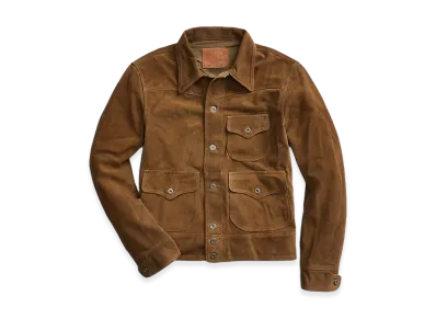 RRL Roughout Suede Jacket "Brown"