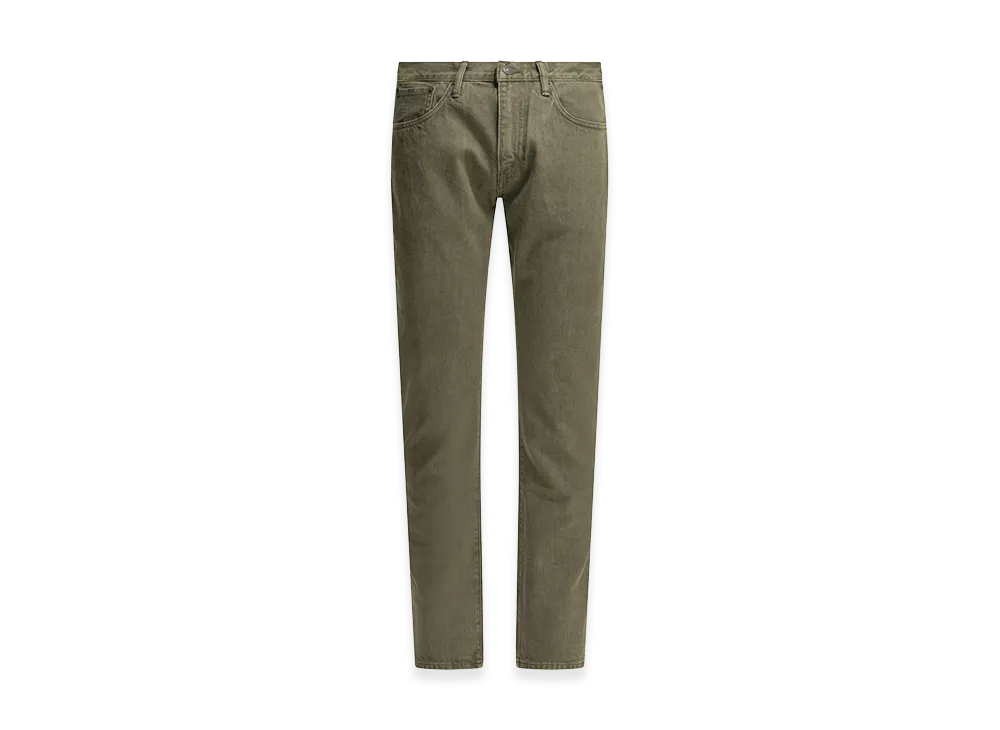 RRL Olive Straight-Leg Jeans "Green"