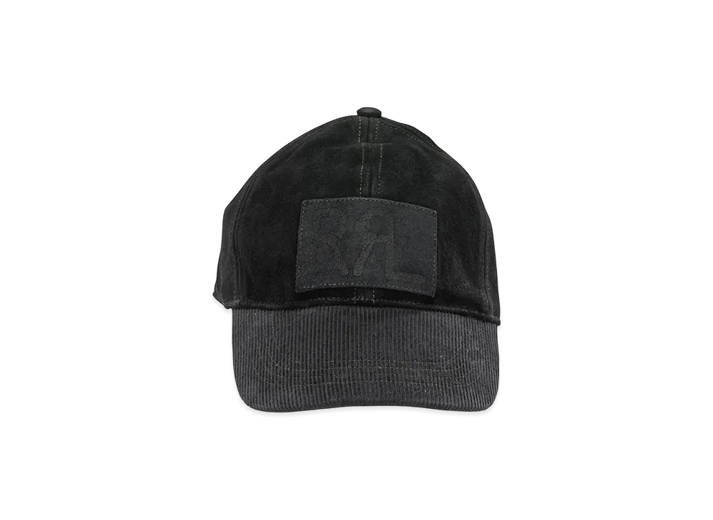 RRL Suede Baseball Cap "Black"