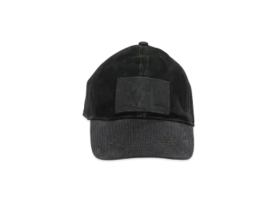 RRL Suede Baseball Cap "Black"