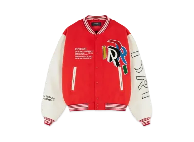 REPRESENT Initial Varsity Jacket "Red"