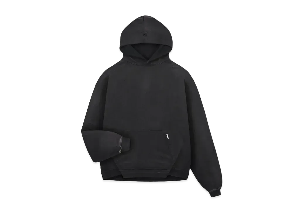 REPRESENT Heavyweight Initial Hoodie "Stained Black"
