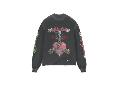 REPRESENT x Motley Crue Without You Long Sleeve T-Shirt "Aged Black"