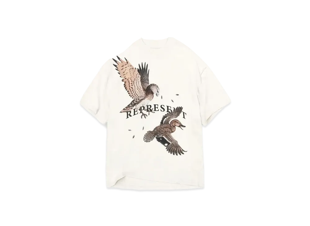 REPRESENT Birds Of Prey T-Shirt "Flat White"