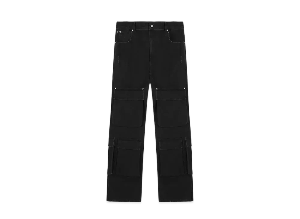 REPRESENT R3 Cargo Denim "Black"
