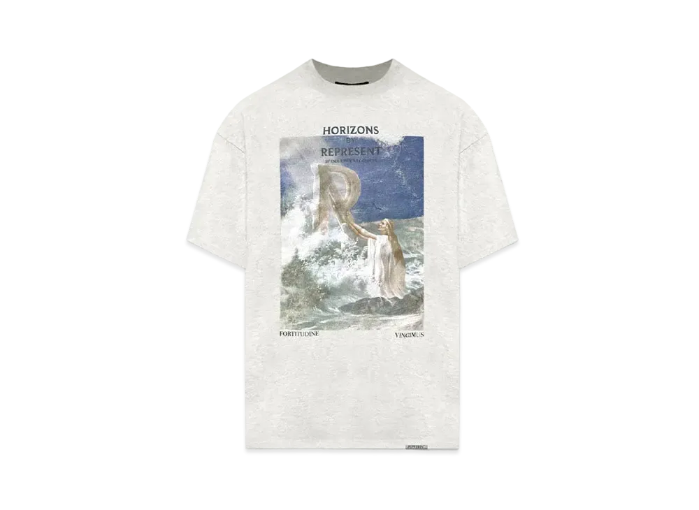 REPRESENT Higher Truth T-Shirt "Cream Marl"