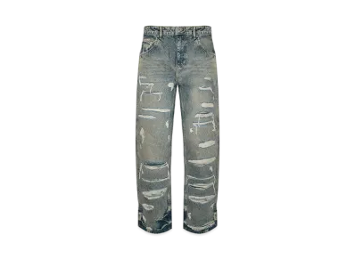 REPRESENT R3D Double Destroyer Baggy Denim "Blue Cream"