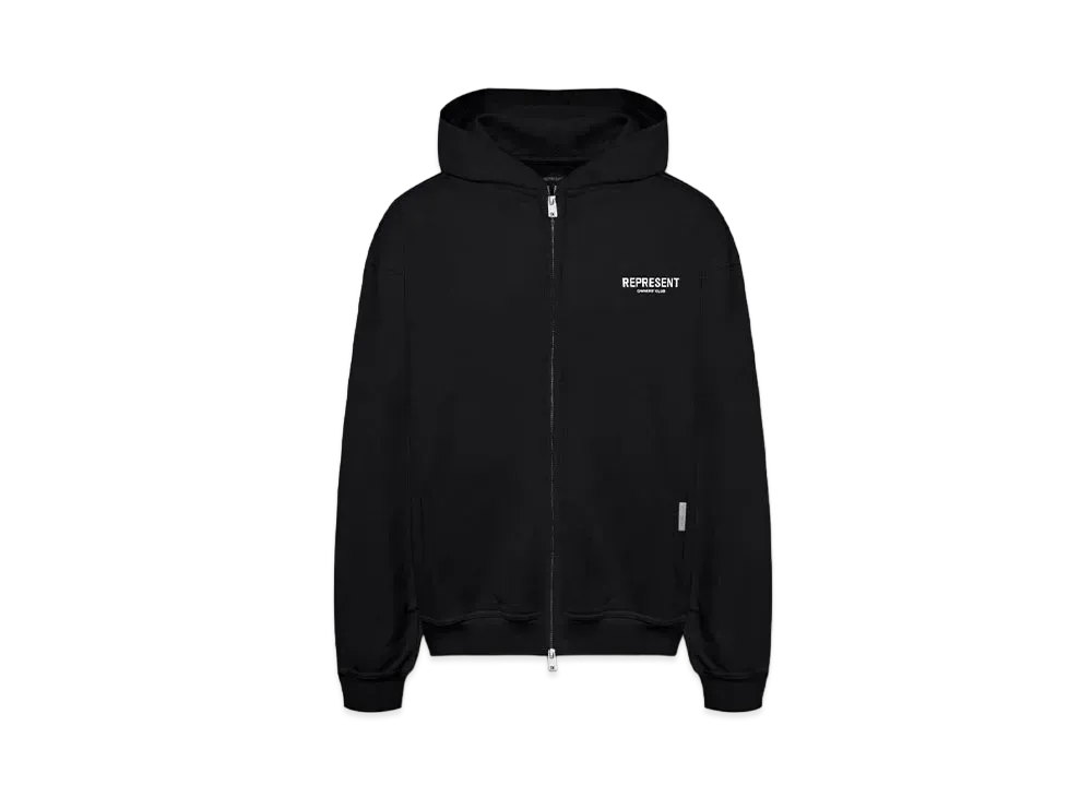 REPRESENT Owners Club Zip Hoodie "Black"